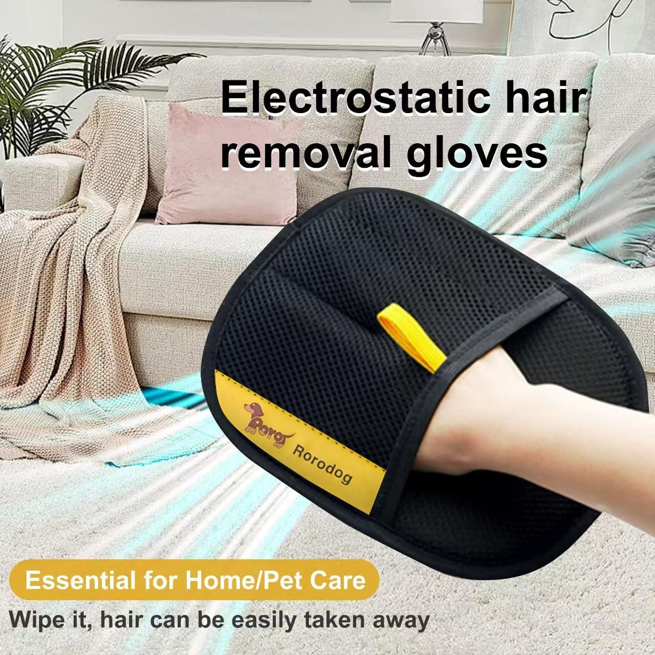 Set de 3 Guantes Removedores de Pelo de Mascotas Rorodog