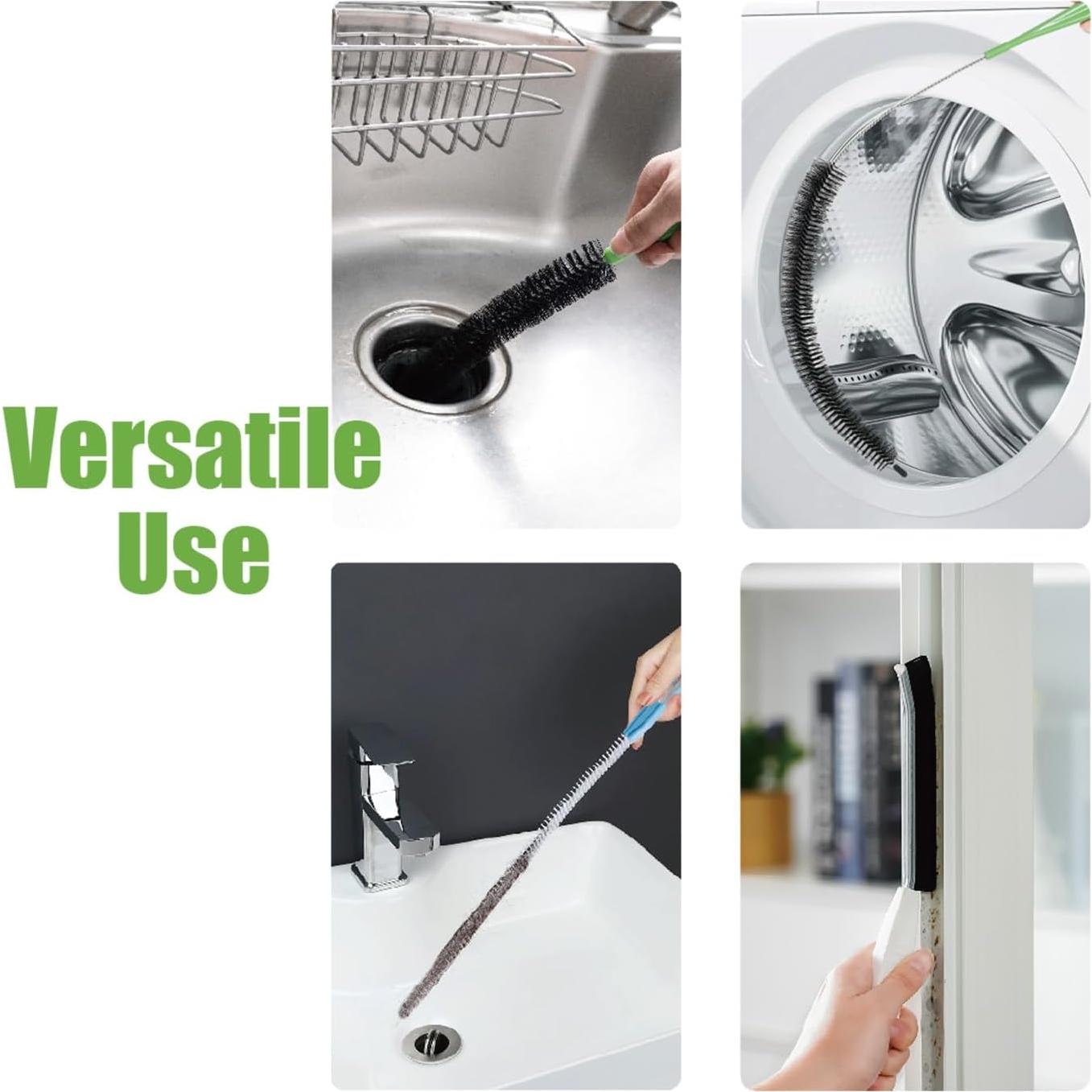 Juego de 4 cepillos de limpieza flexibles TAICHODEER - Multiusos