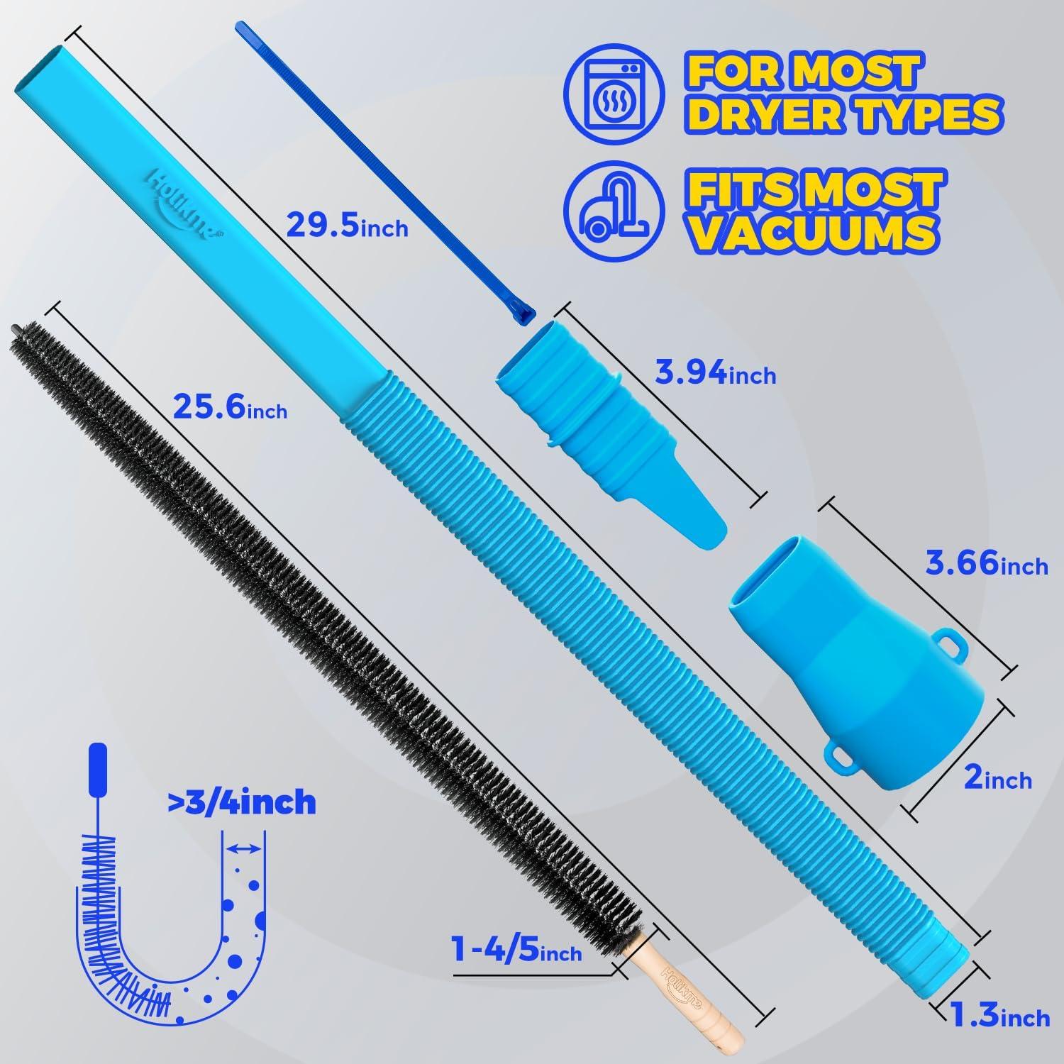 Kit Limpiador Ventilación Secadora Holikme 2 Piezas Azul