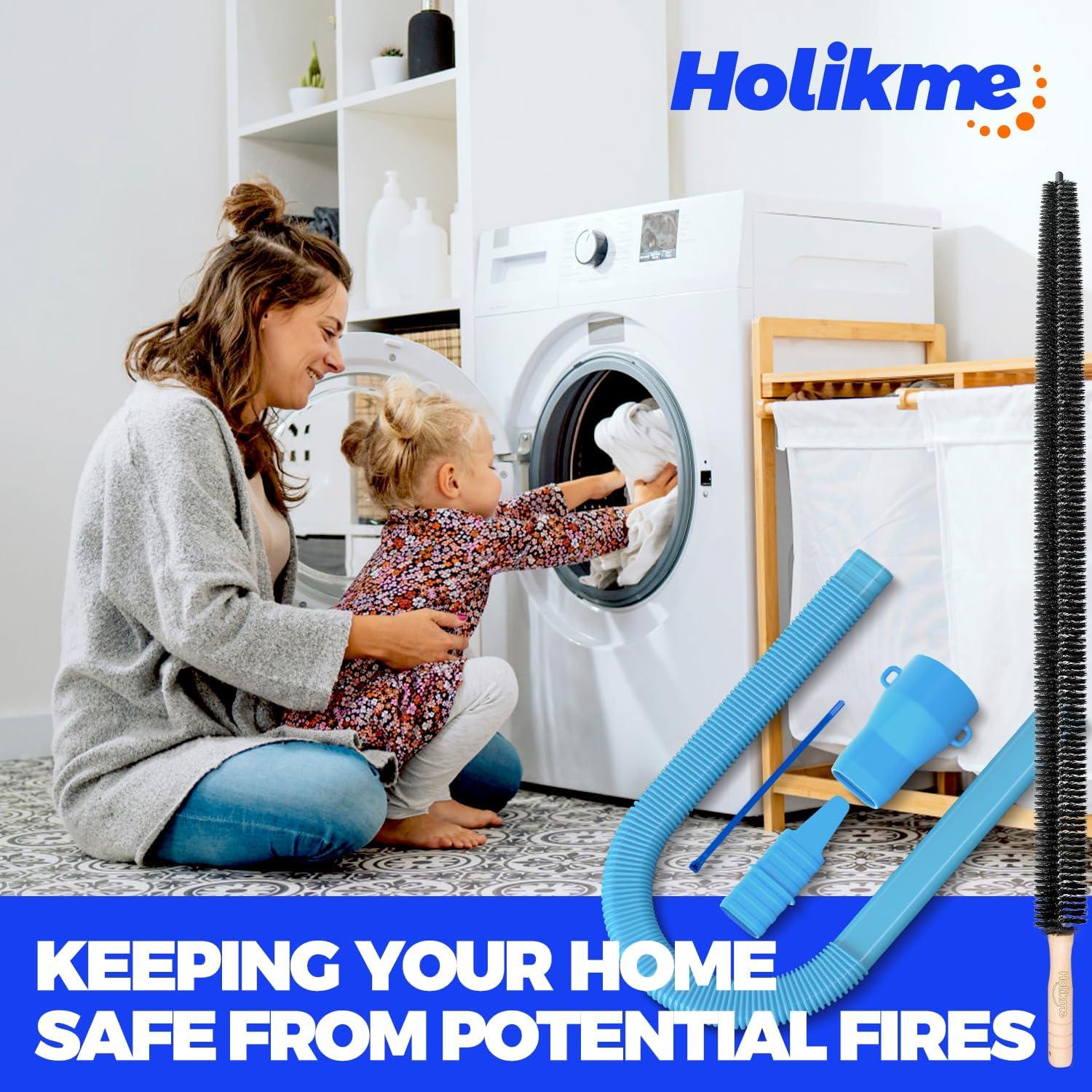 Kit Limpiador Ventilación Secadora Holikme 2 Piezas Azul