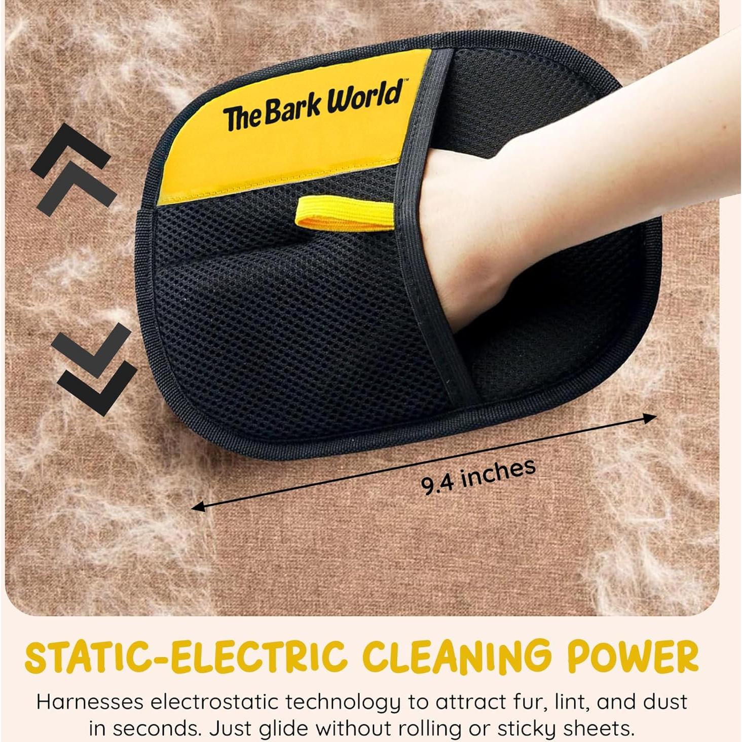 Guantes Electroestáticos para Remoción de Pelo de Mascota 2-Pack