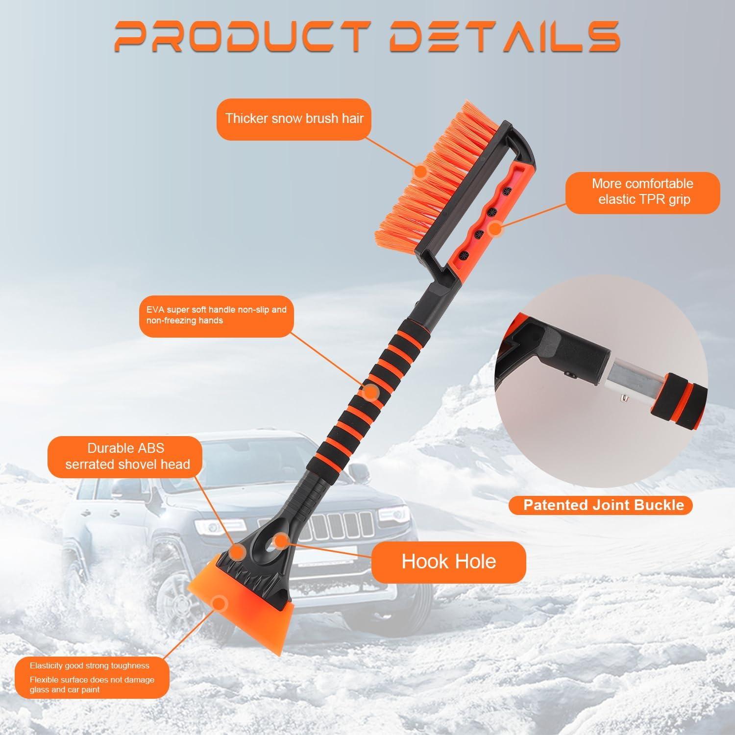 Raspador de Hielo SINGARO 2 en 1 para Parabrisas de Coche