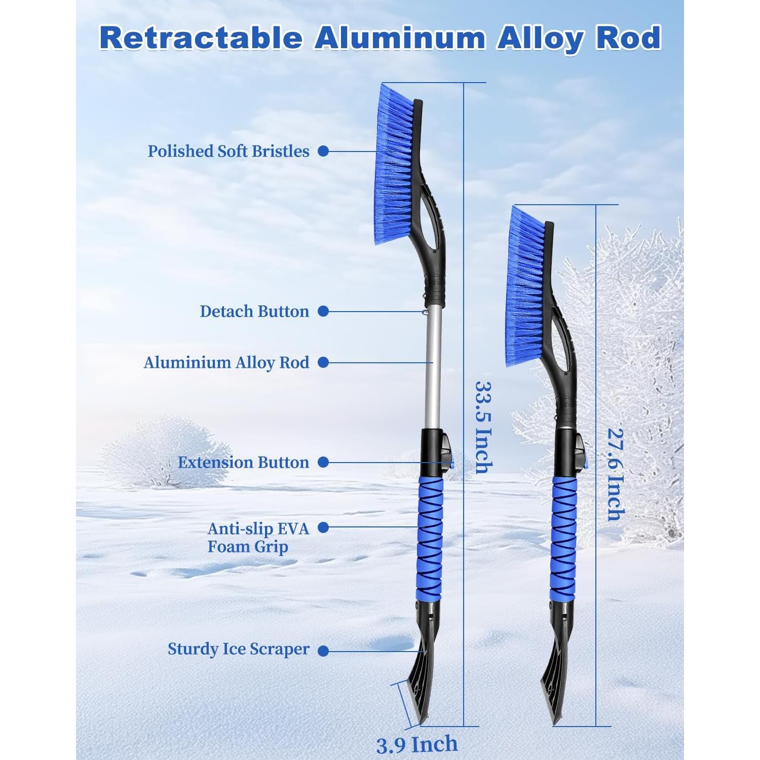 Cepillo de Nieve y Raspador de Hielo Auccutro 84 cm