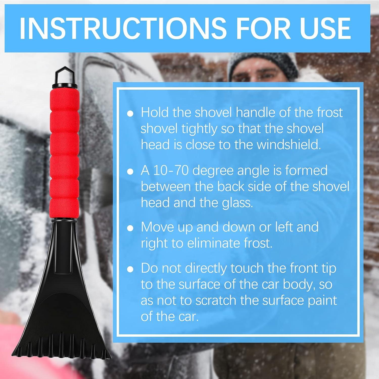 Raspador de Hielo Frienda 4 Piezas con Mango de Espuma