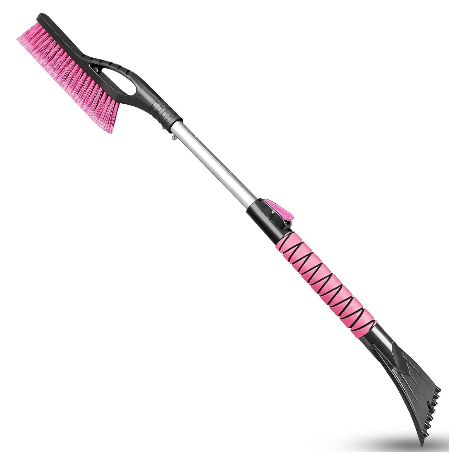 Raspador de Hielo y Cepillo HEEYA 2 en 1 Extensible 83.82 cm Rosa