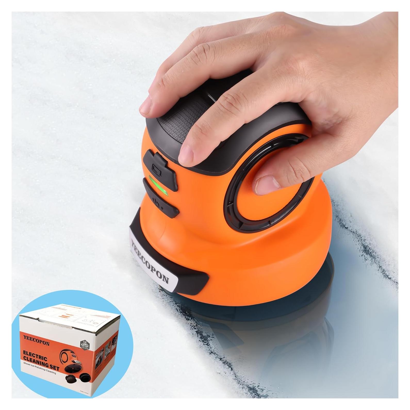 Raspador de Hielo Eléctrico YEECOPON AD-08305 3-en-1 Portátil