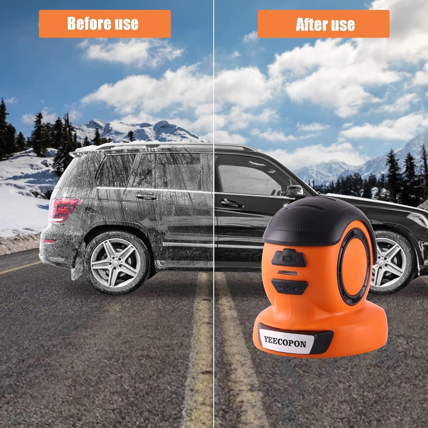 Raspador de Hielo Eléctrico YEECOPON AD-08305 3-en-1 Portátil