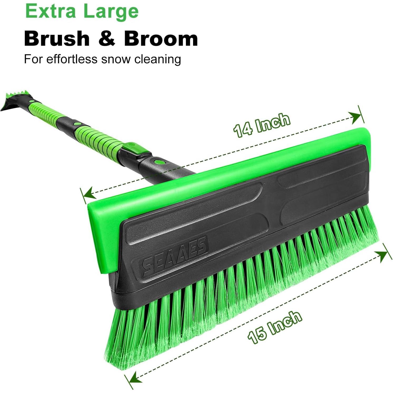 Cepillo de Nieve SEAAES 142 cm Extensible para SUV y Camiones