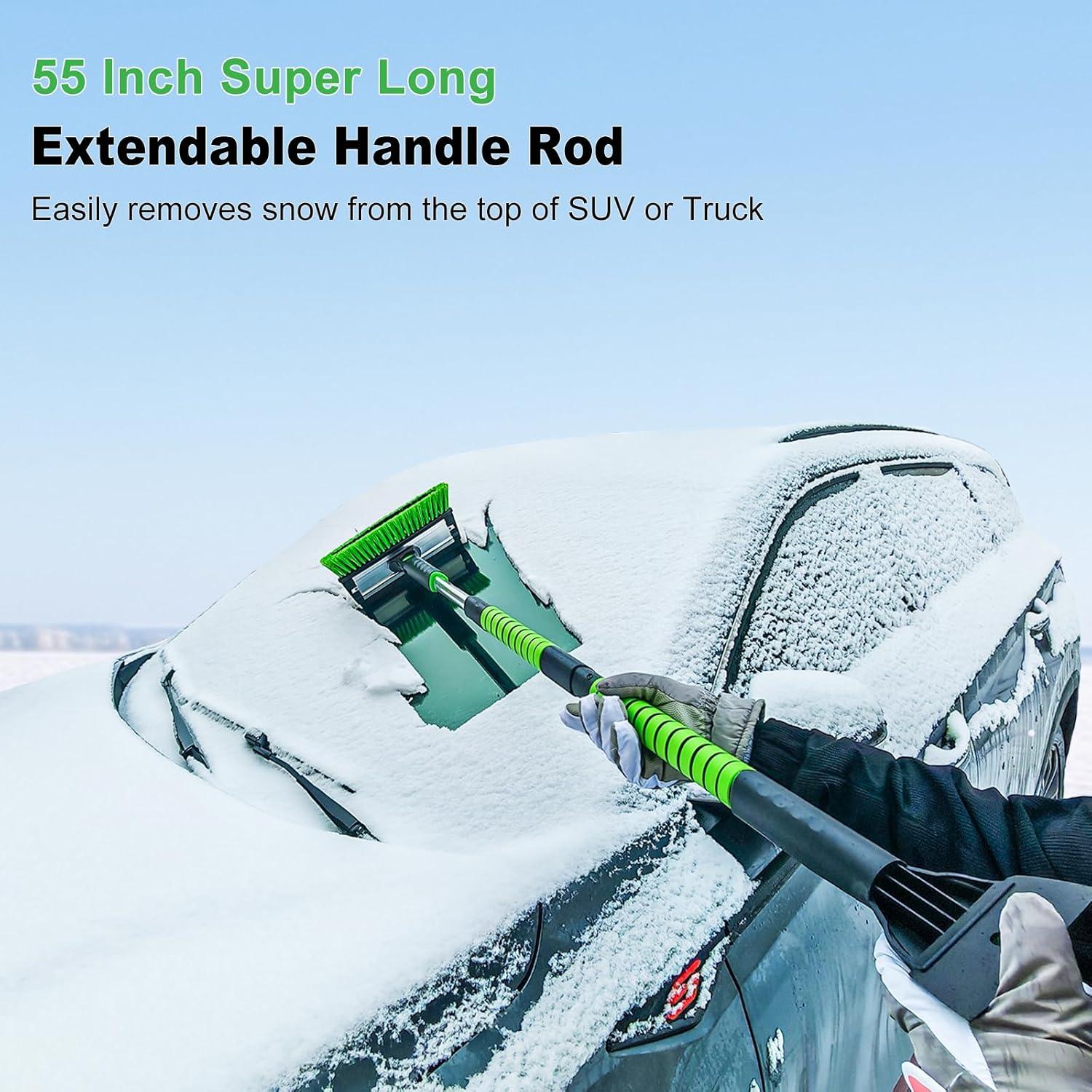 Raspador de Hielo y Cepillo de Nieve SEAAES 140 cm Extensible