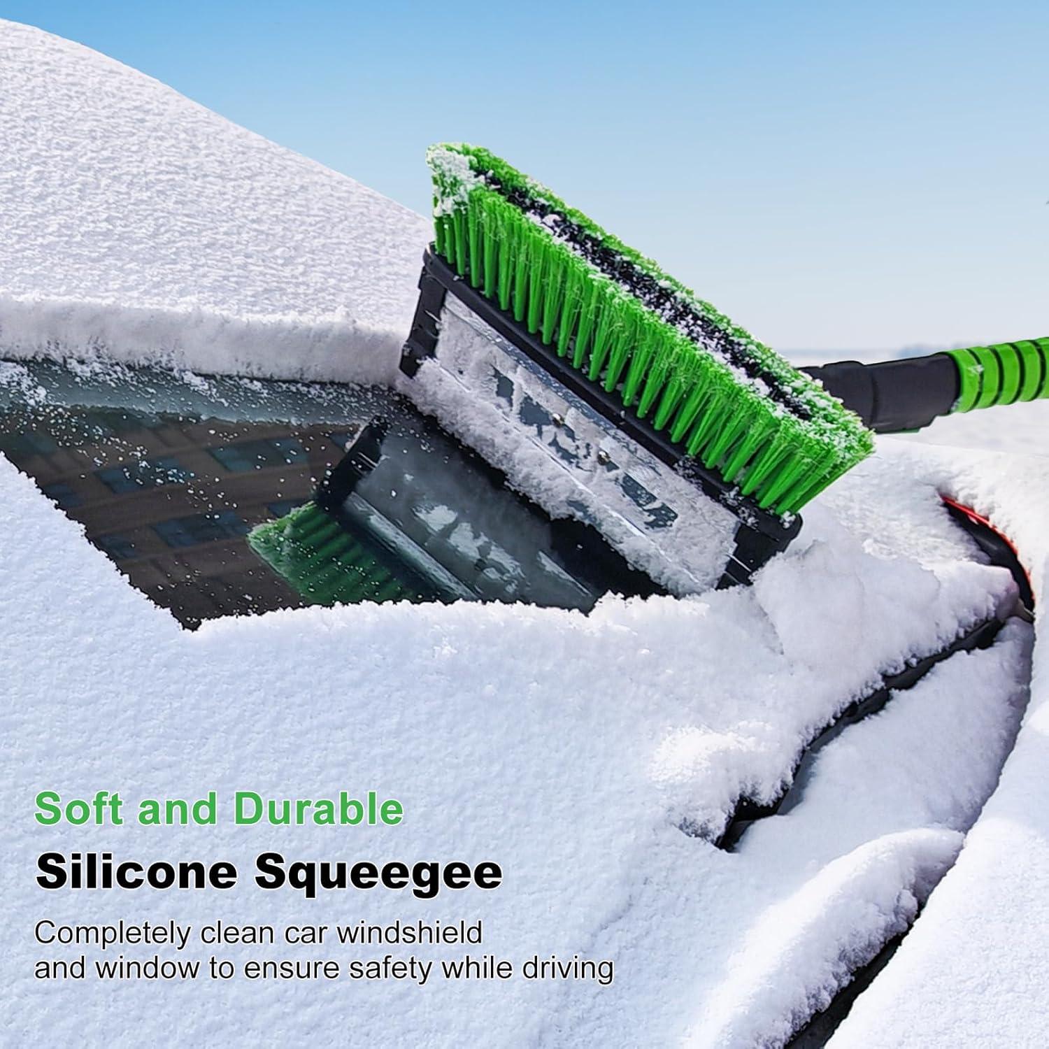 Raspador de Hielo y Cepillo de Nieve SEAAES 140 cm Extensible