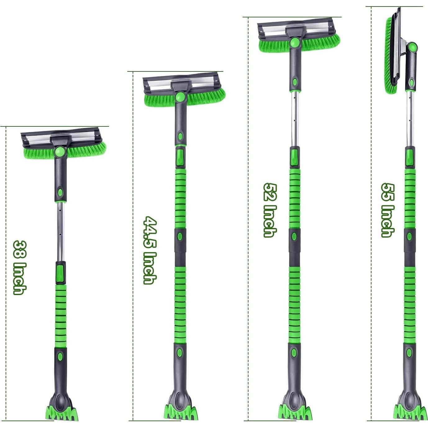 Raspador de Hielo y Cepillo de Nieve SEAAES 140 cm Extensible