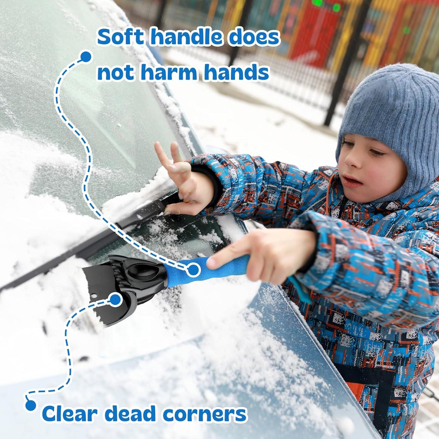 6 Raspadores de Hielo para Parabrisas Leriton - Mango Espuma