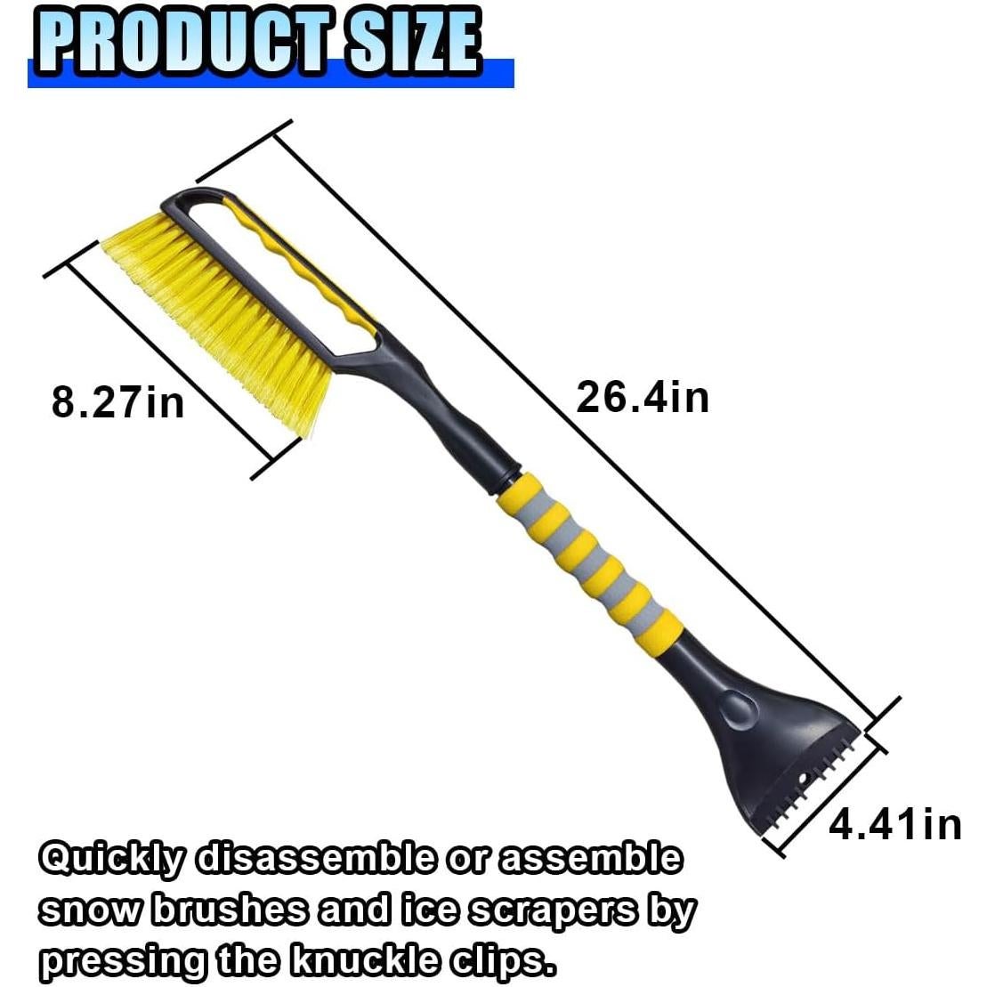 Raspador de Hielo y Cepillo de Nieve LHDOS 67.1 cm Amarillo
