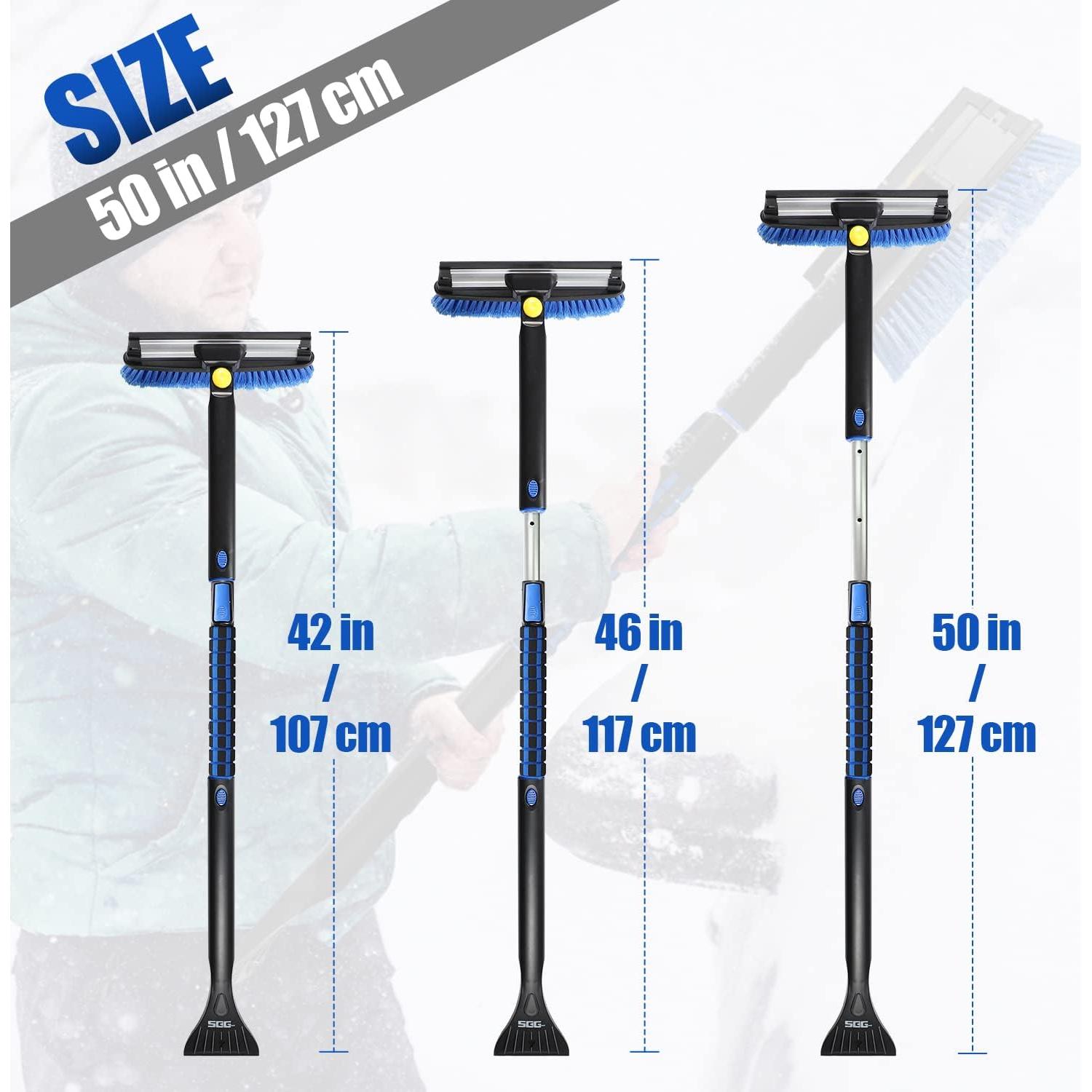 Cepillo de Nieve Extensible SEG Direct 127 cm con Raspador