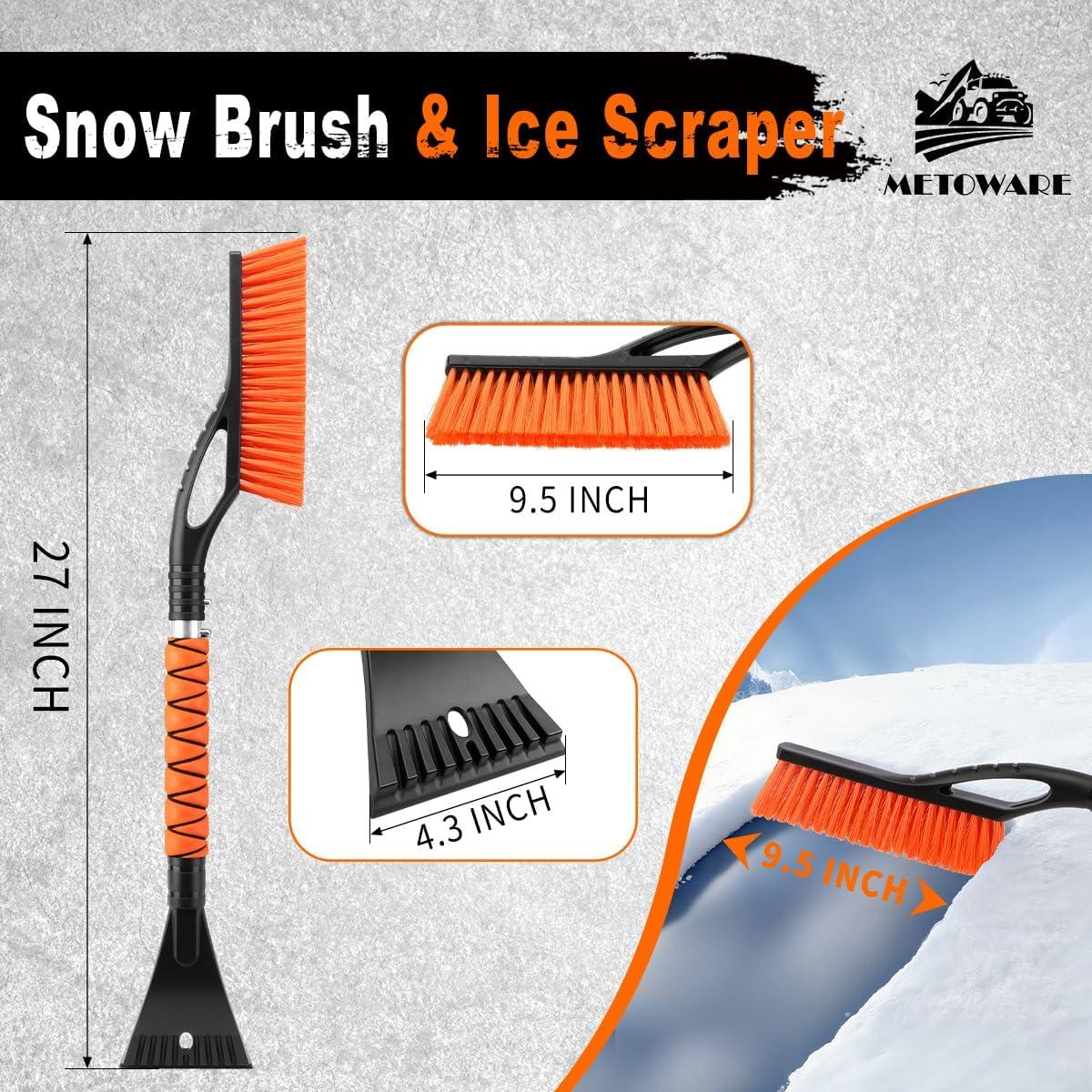 Cepillo de Nieve y Raspador de Hielo METOWARE 68.58 cm 2 Paquete