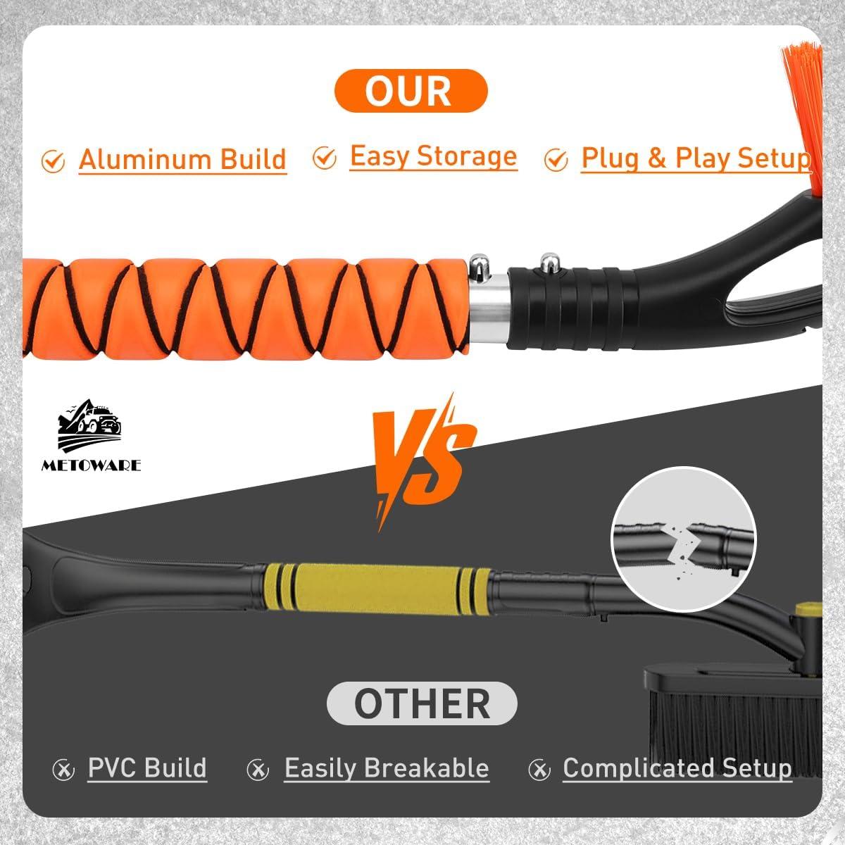 Cepillo de Nieve y Raspador de Hielo METOWARE 68.58 cm 2 Paquete
