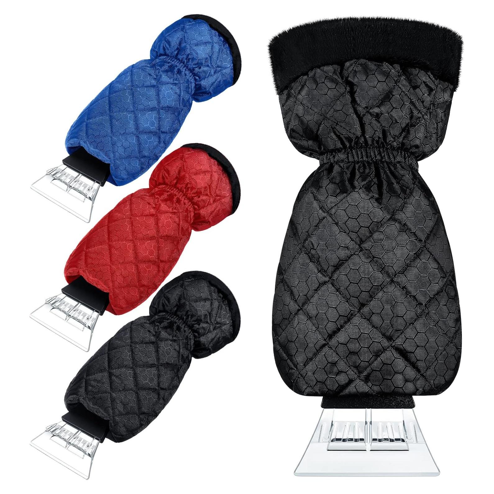 Raspadores de Hielo JaGely 4 Piezas con Guantes Impermeables