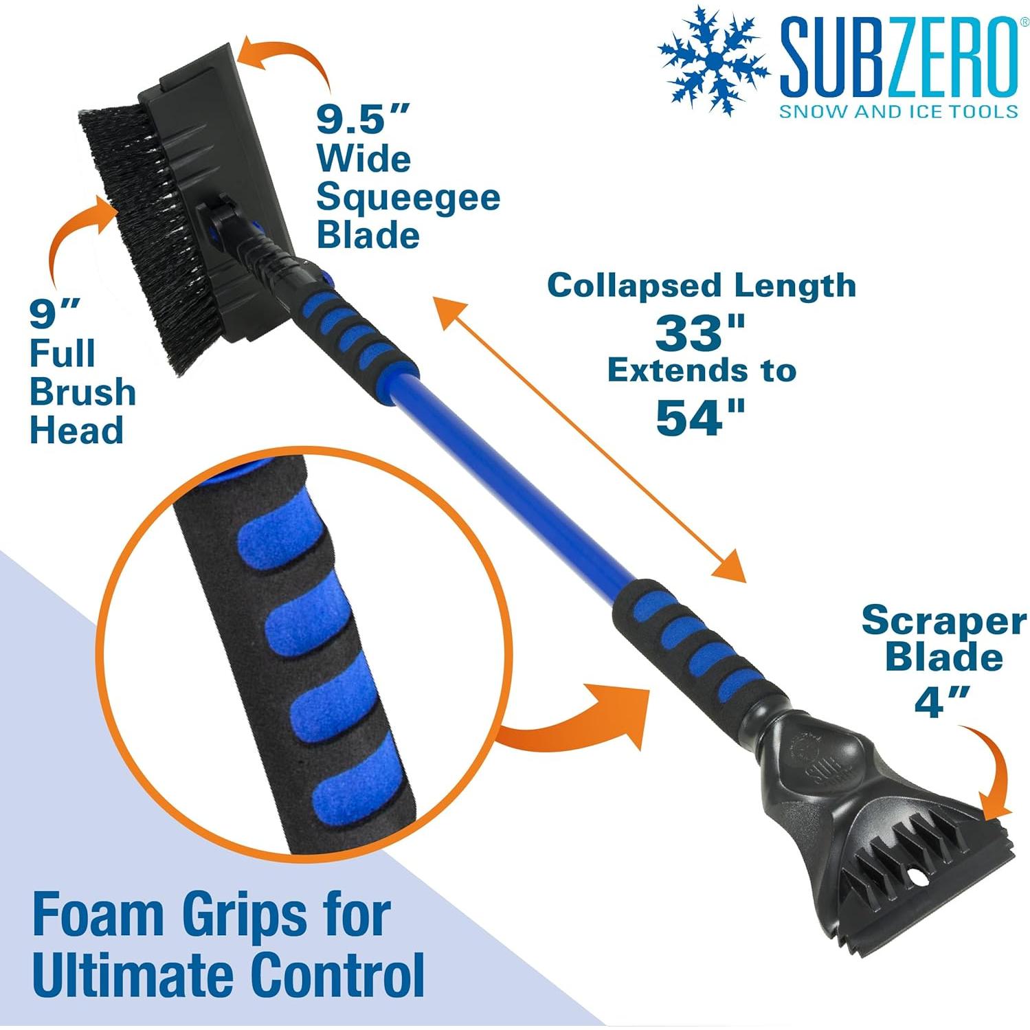 SubZero Avalanche Snowbroom 137 cm con Cabezal Pivotante