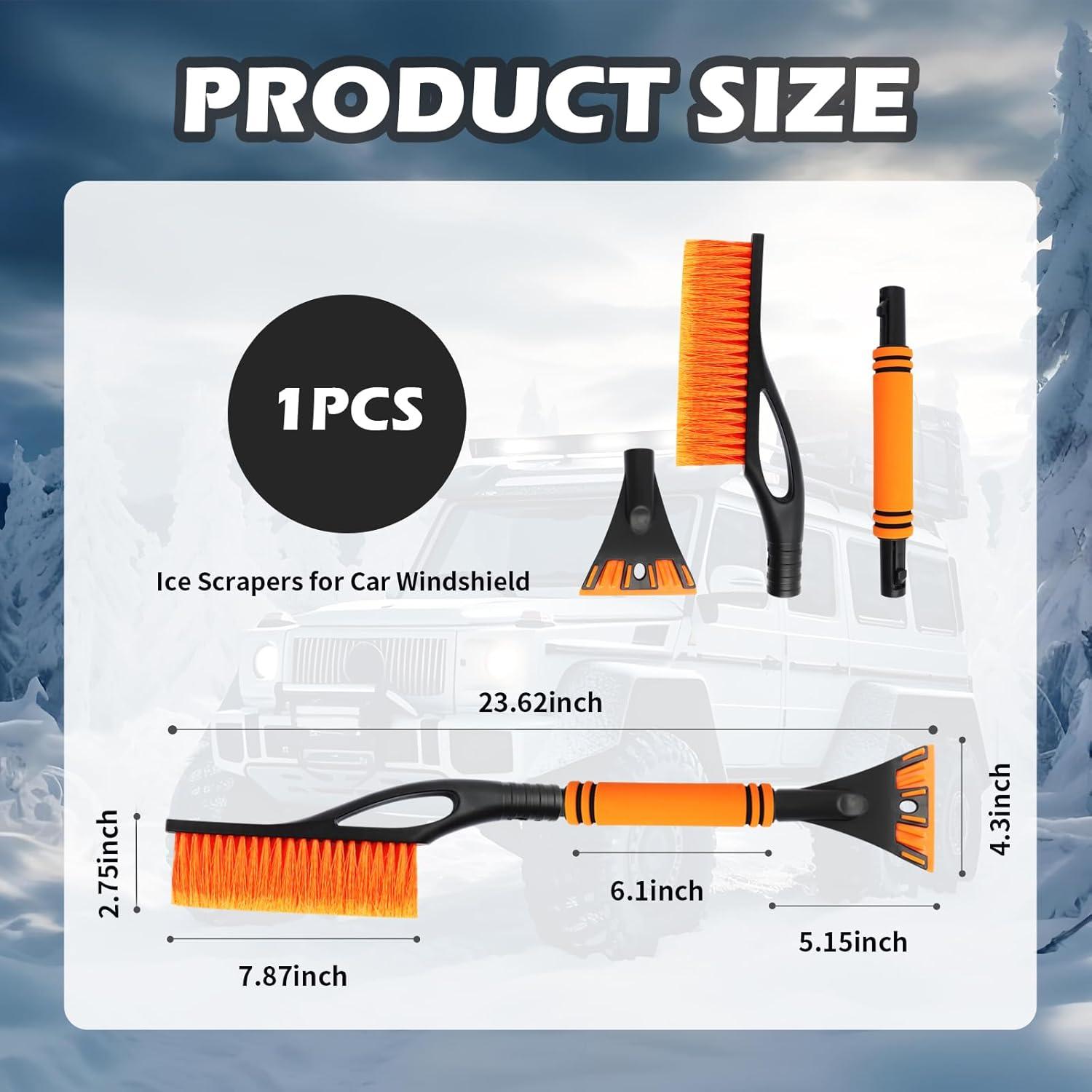 Raspador de Hielo 2 en 1 YGDMD para Parabrisas de Coche