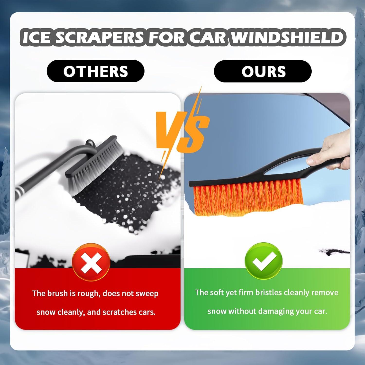 Raspador de Hielo 2 en 1 YGDMD para Parabrisas de Coche