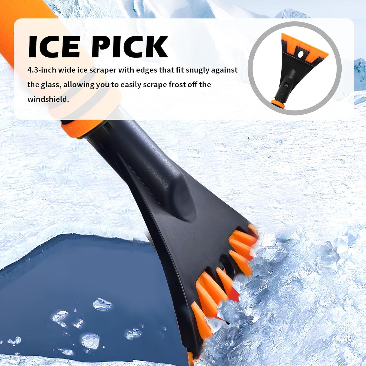 Raspador de Hielo 2 en 1 YGDMD para Parabrisas de Coche