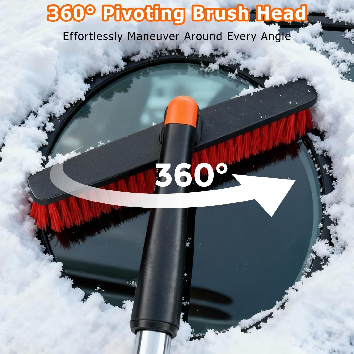 Cepillo de Nieve y Raspador de Hielo DMJN 3-en-1 Extensible 106.68 cm