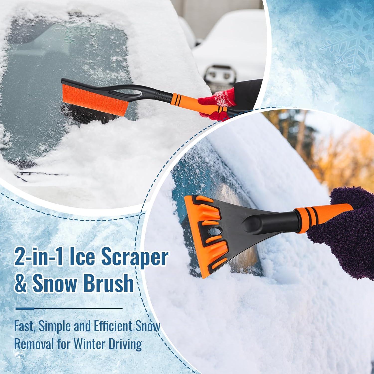 Set 3 en 1 Raspador de Hielo y Cepillo de Nieve Lasnten