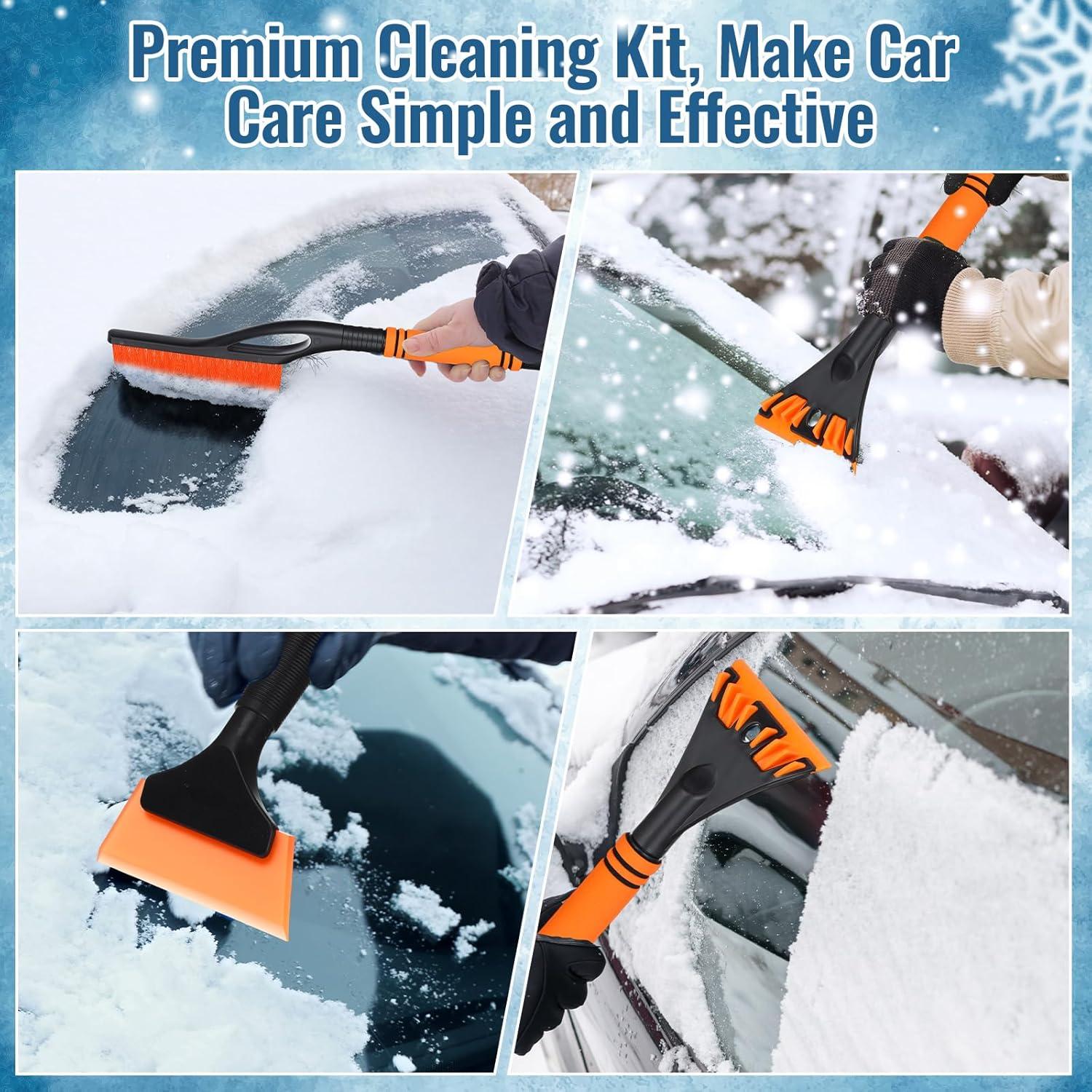 Set 3 en 1 Raspador de Hielo y Cepillo de Nieve Lasnten