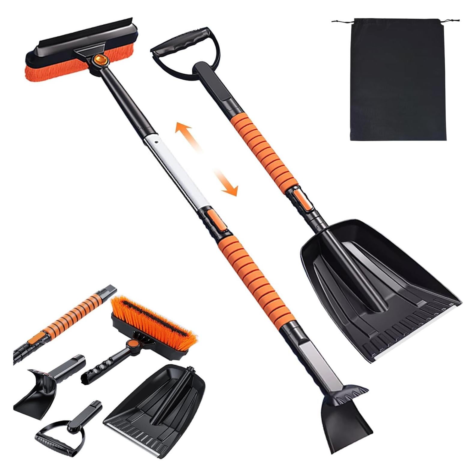 Kit de Eliminación de Nieve TERRALYX - Pala, Cepillo y Raspador