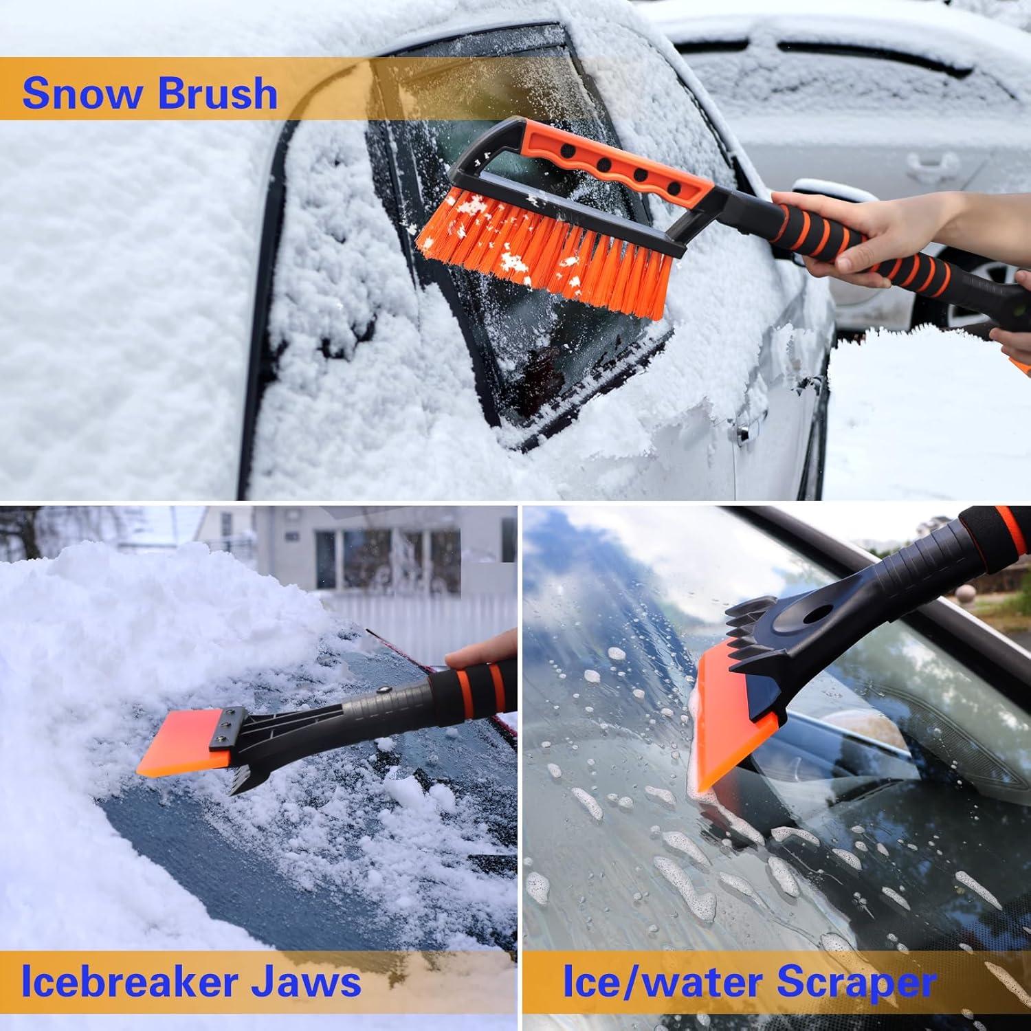 Cepillo de Nieve 63 cm con Raspador de Hielo nbnhxnff SBIS-001