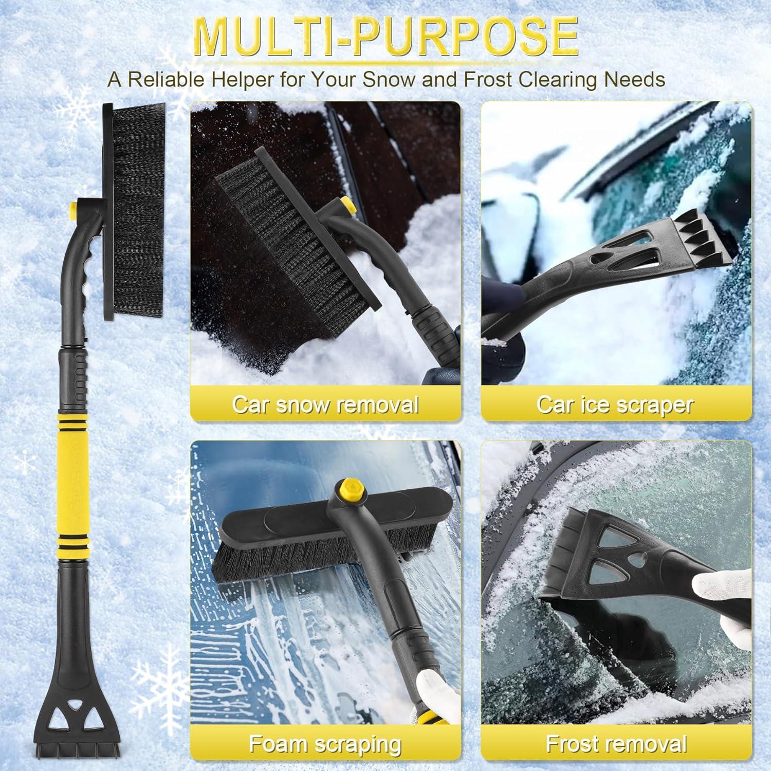 LivTee Cepillo de Nieve Extensible 81 cm y Raspador de Hielo