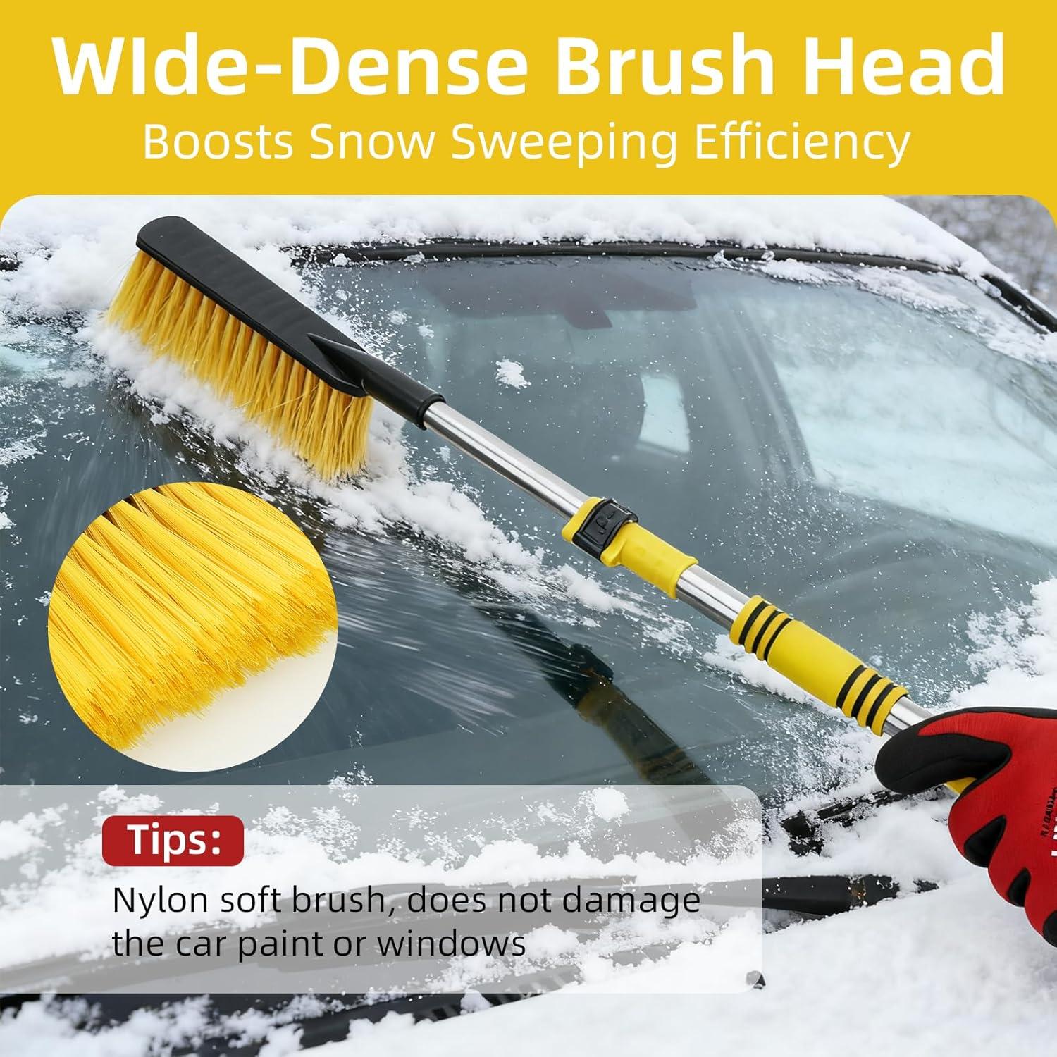 Cepillo de Nieve Telescópico Nexcrate SU002 80cm con Raspador