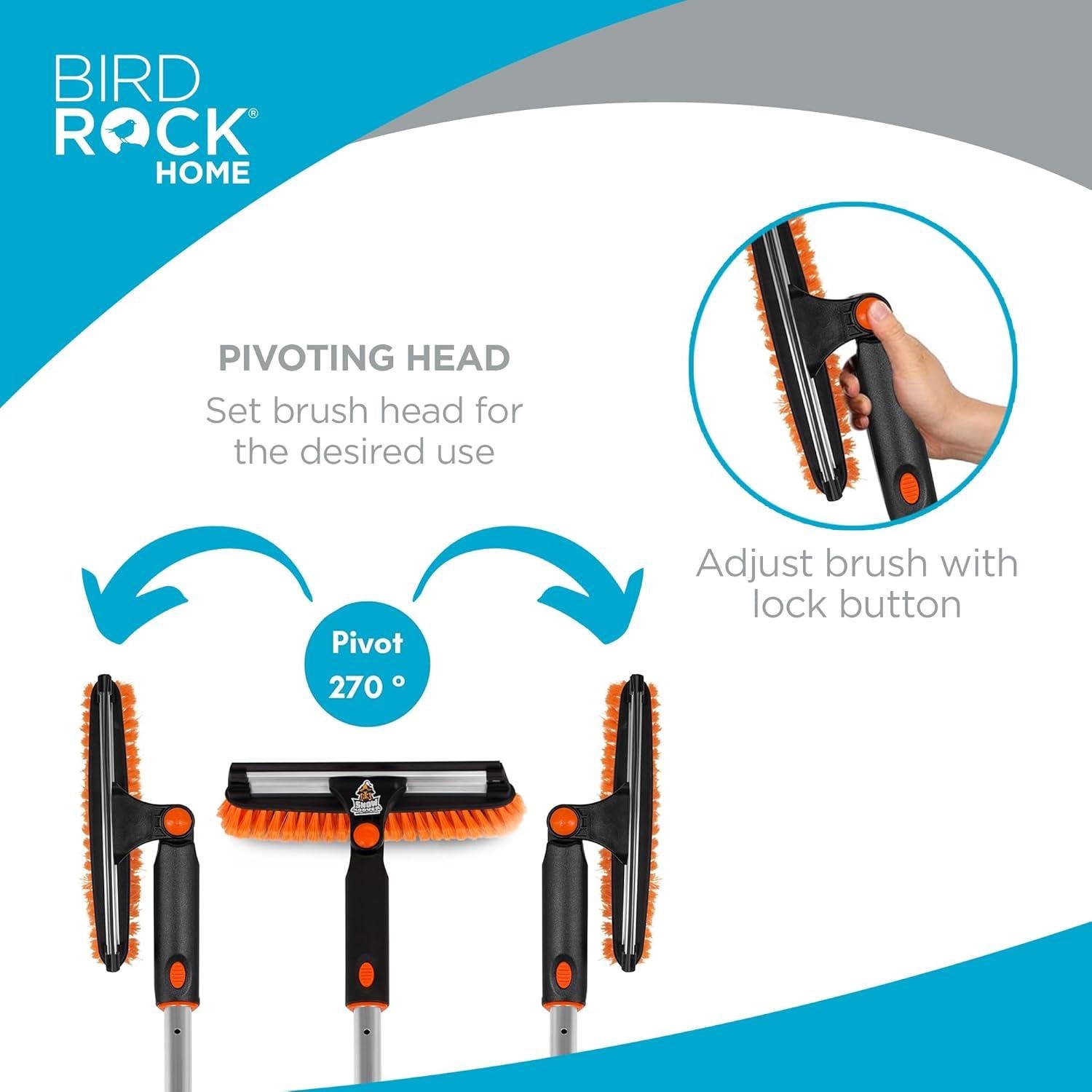 Cepillo de Nieve Extensible BIRDROCK HOME 147 cm con Raspador