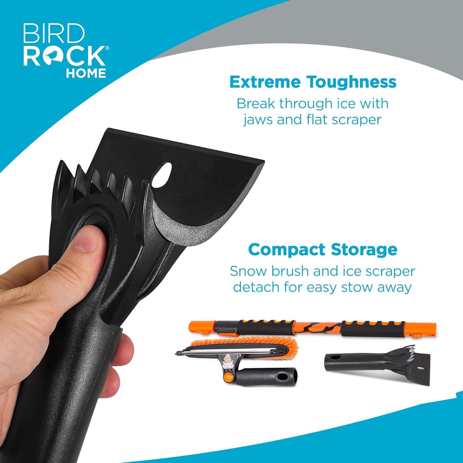 Cepillo de Nieve Extensible BIRDROCK HOME 147 cm con Raspador