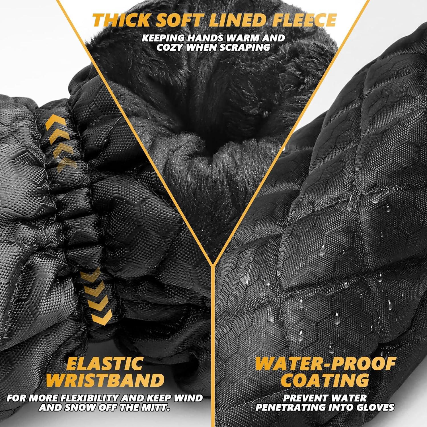 Raspador de Hielo con Guante Hbxdeco - Impermeable y Cálido