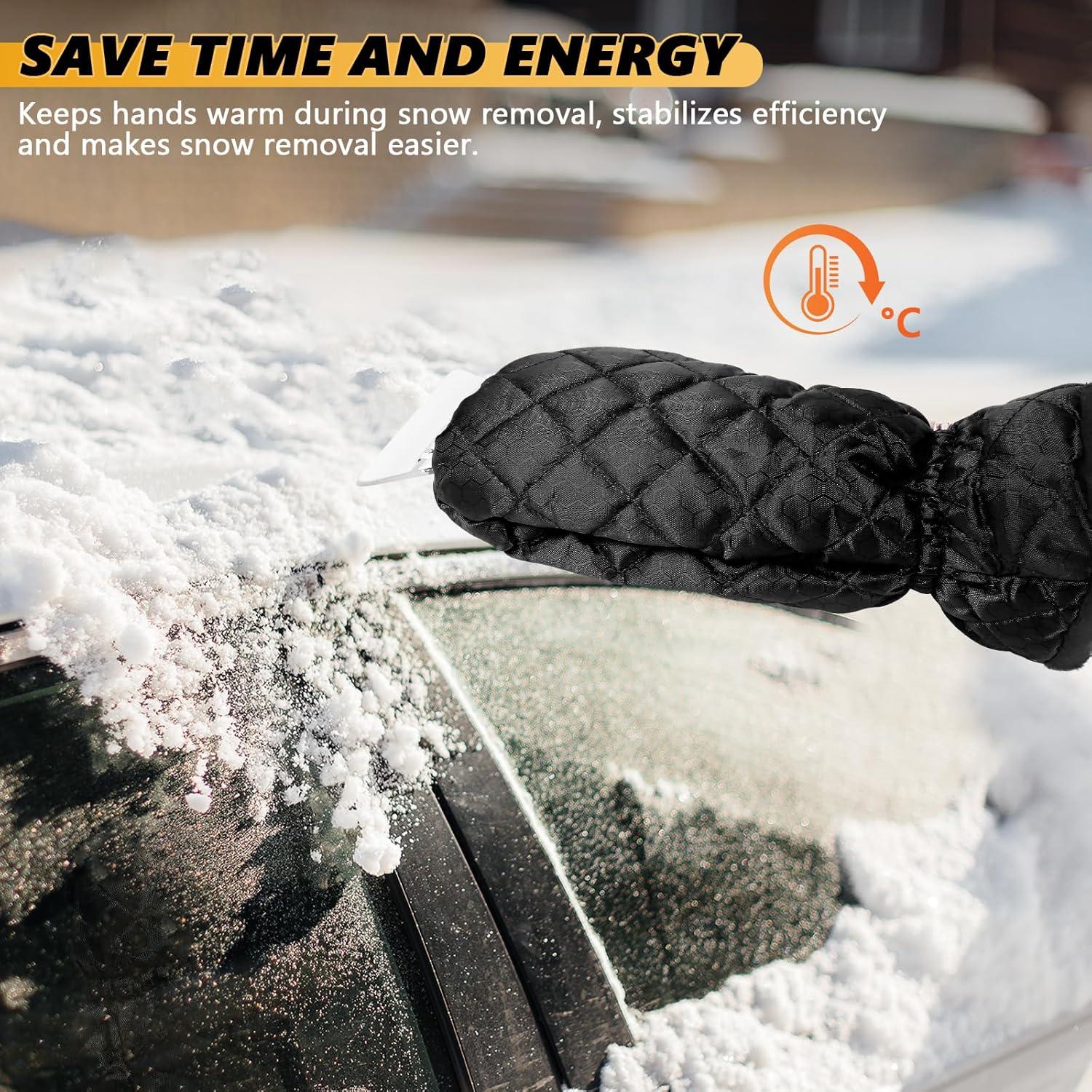 Raspador de Hielo con Guante Hbxdeco - Impermeable y Cálido