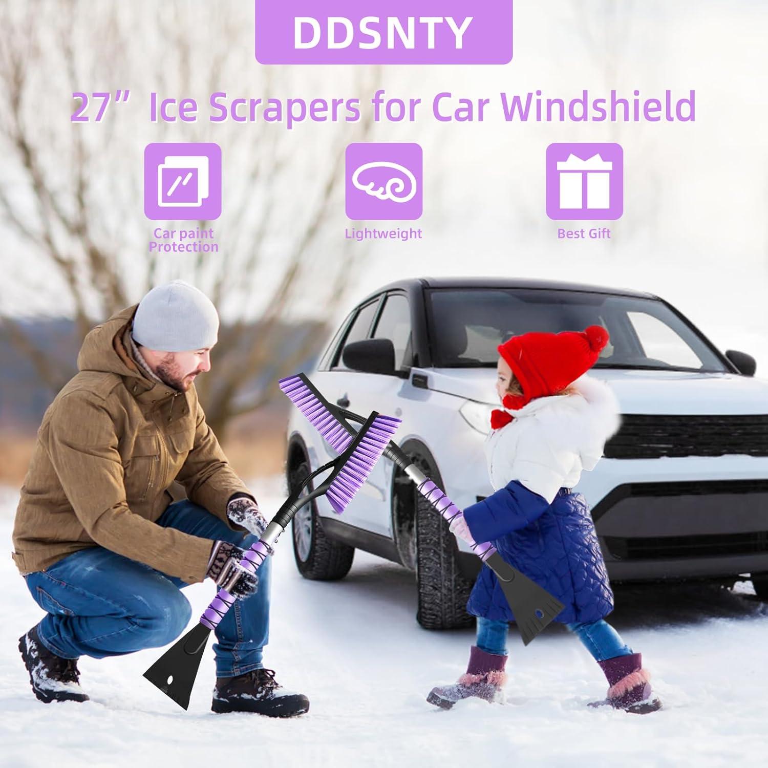 Cepillo de Nieve 2 en 1 DDSNTY 68.58 cm con Raspador de Hielo