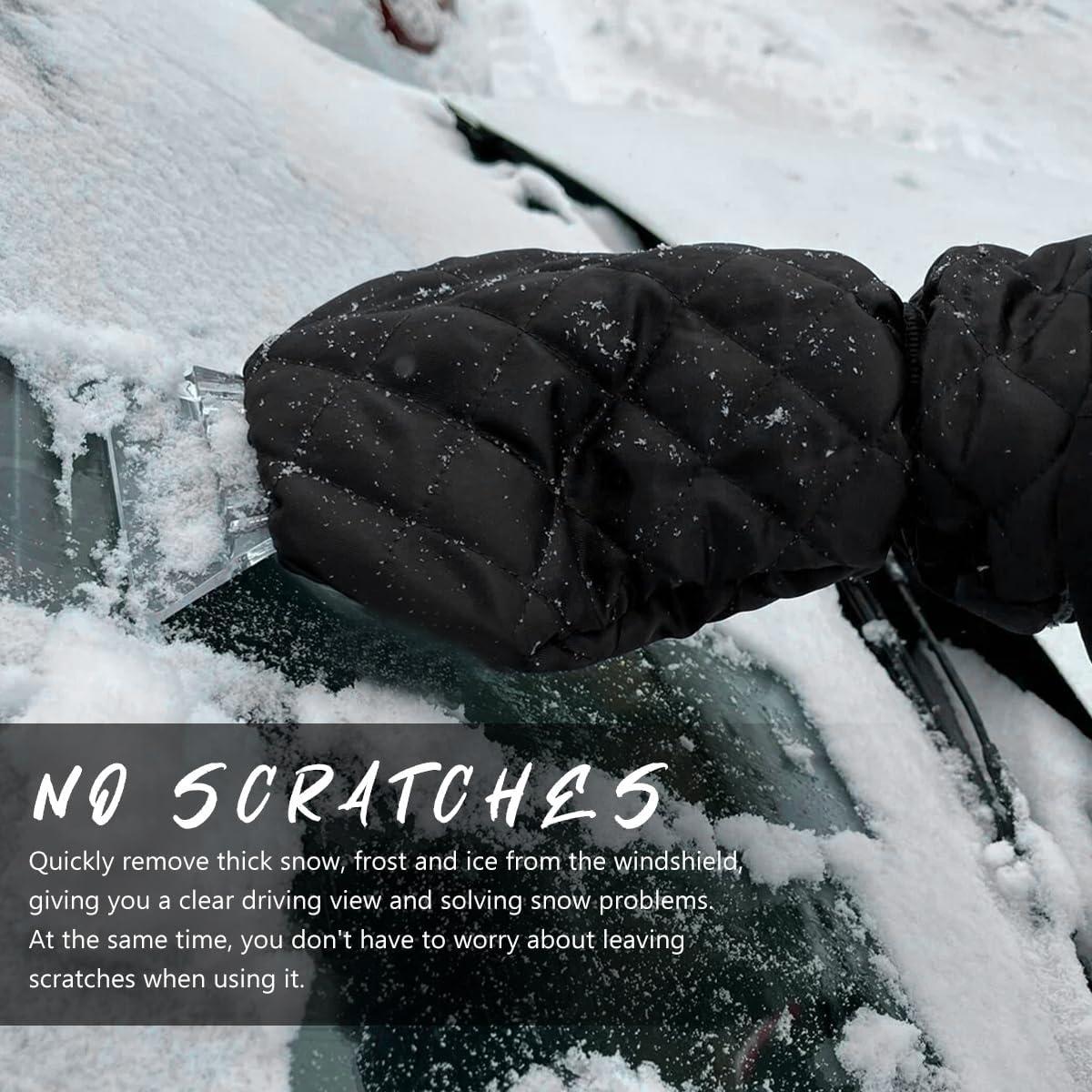 Raspador de Hielo con Guante Povtii - Azul, 34 cm, Impermeable