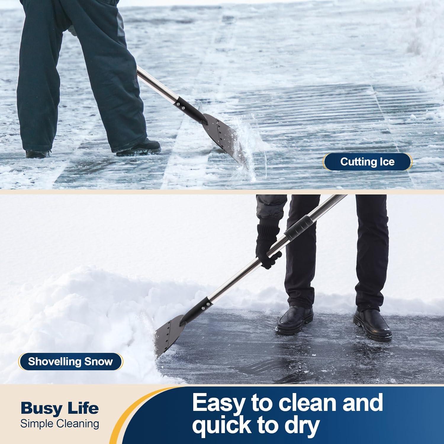 Pala de Nieve Yocada 168 cm con Mango Ergonómico y Acero