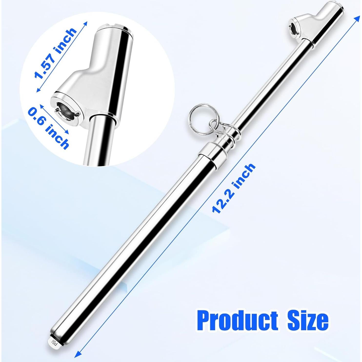 Juego de 2 medidores de presión neumáticos Builimeer 10-150 PSI