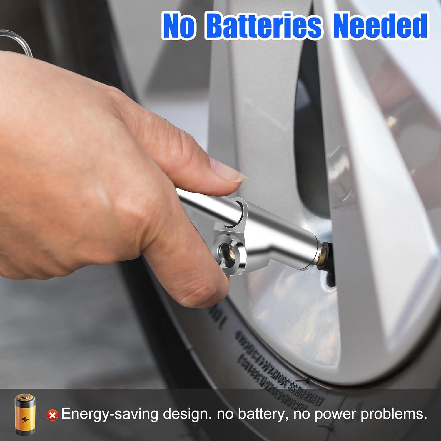 Juego de 2 medidores de presión neumáticos Builimeer 10-150 PSI