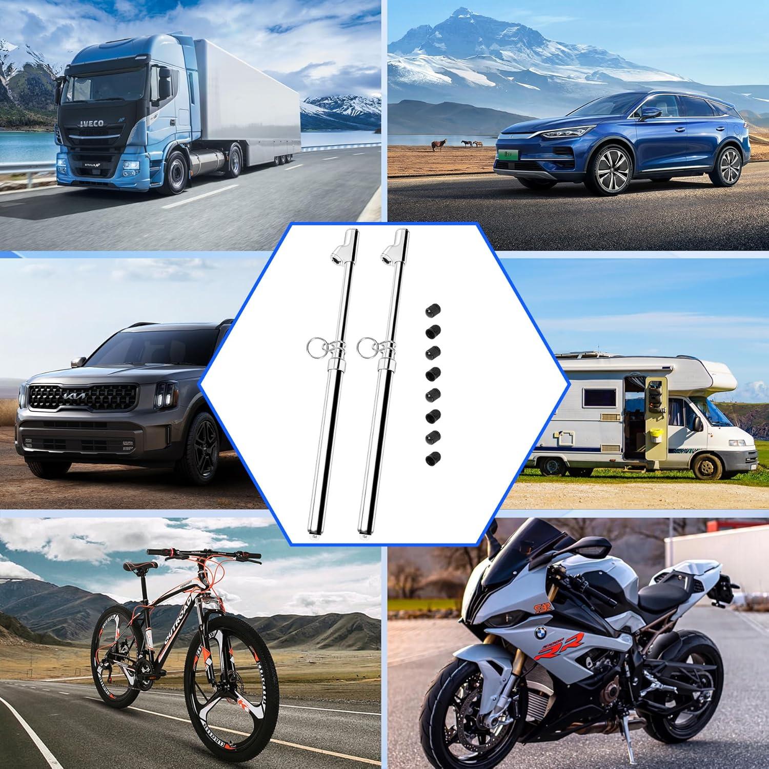 Juego de 2 medidores de presión neumáticos Builimeer 10-150 PSI