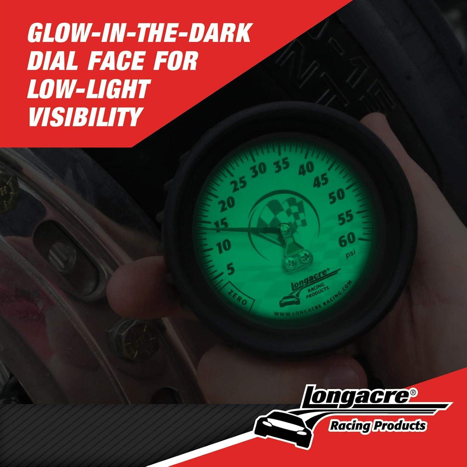 Medidor de Presión de Neumáticos Longacre 52-52003 0-60 PSI