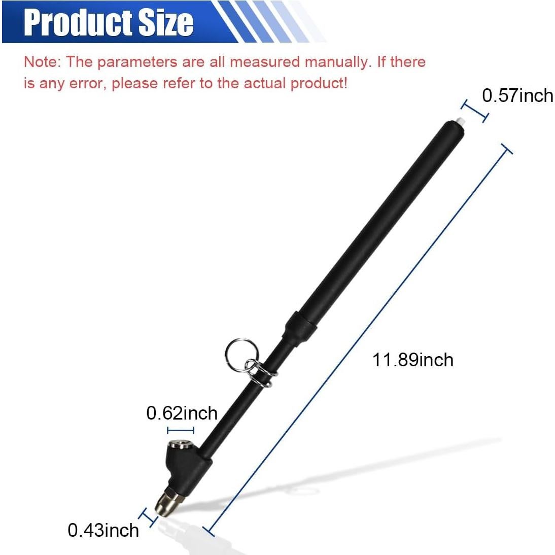 Medidor de Presión de Neumáticos LHDOS Doble Cabeza 10-150 PSI