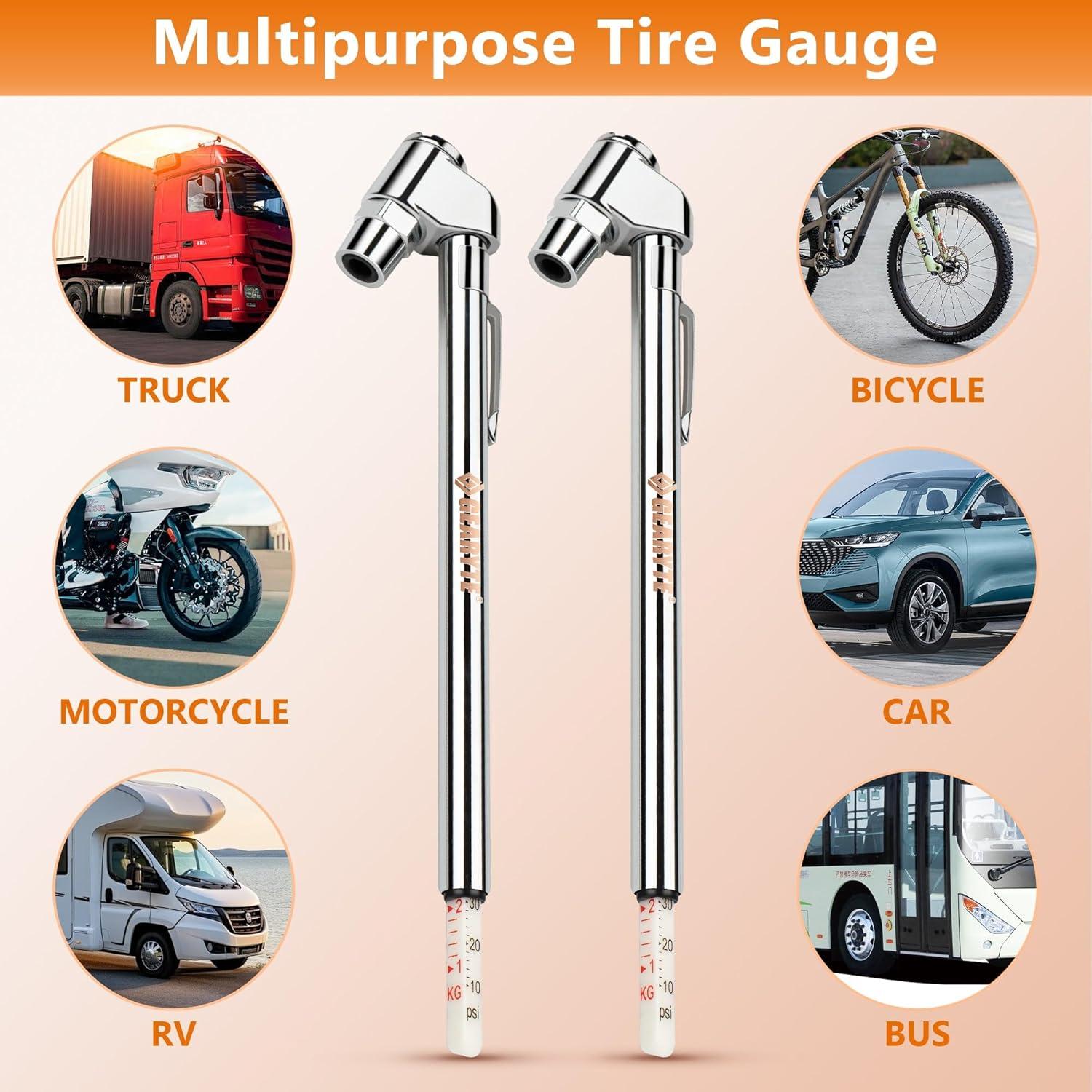 Medidor de Presión de Aire Gearyte para Neumáticos 10-120 PSI