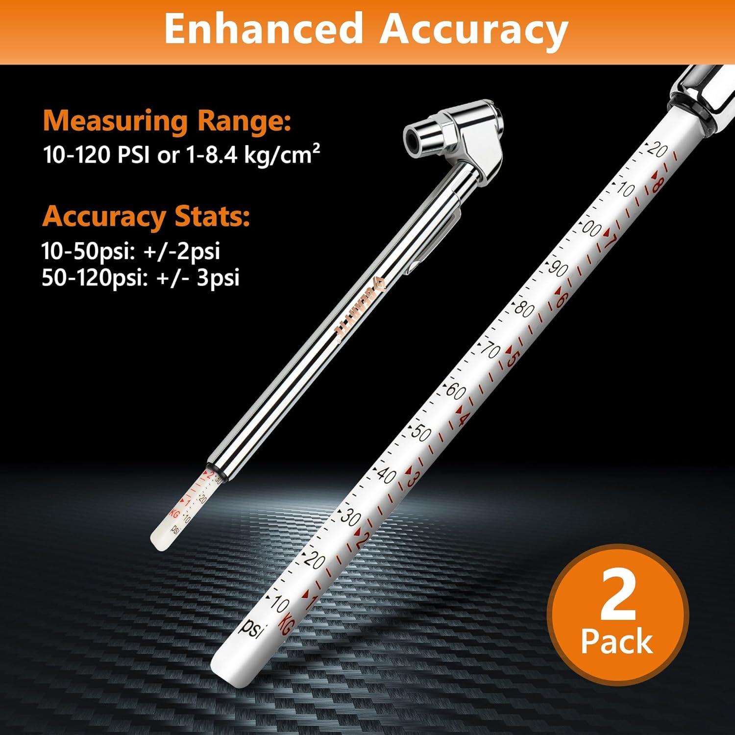 Medidor de Presión de Aire Gearyte para Neumáticos 10-120 PSI