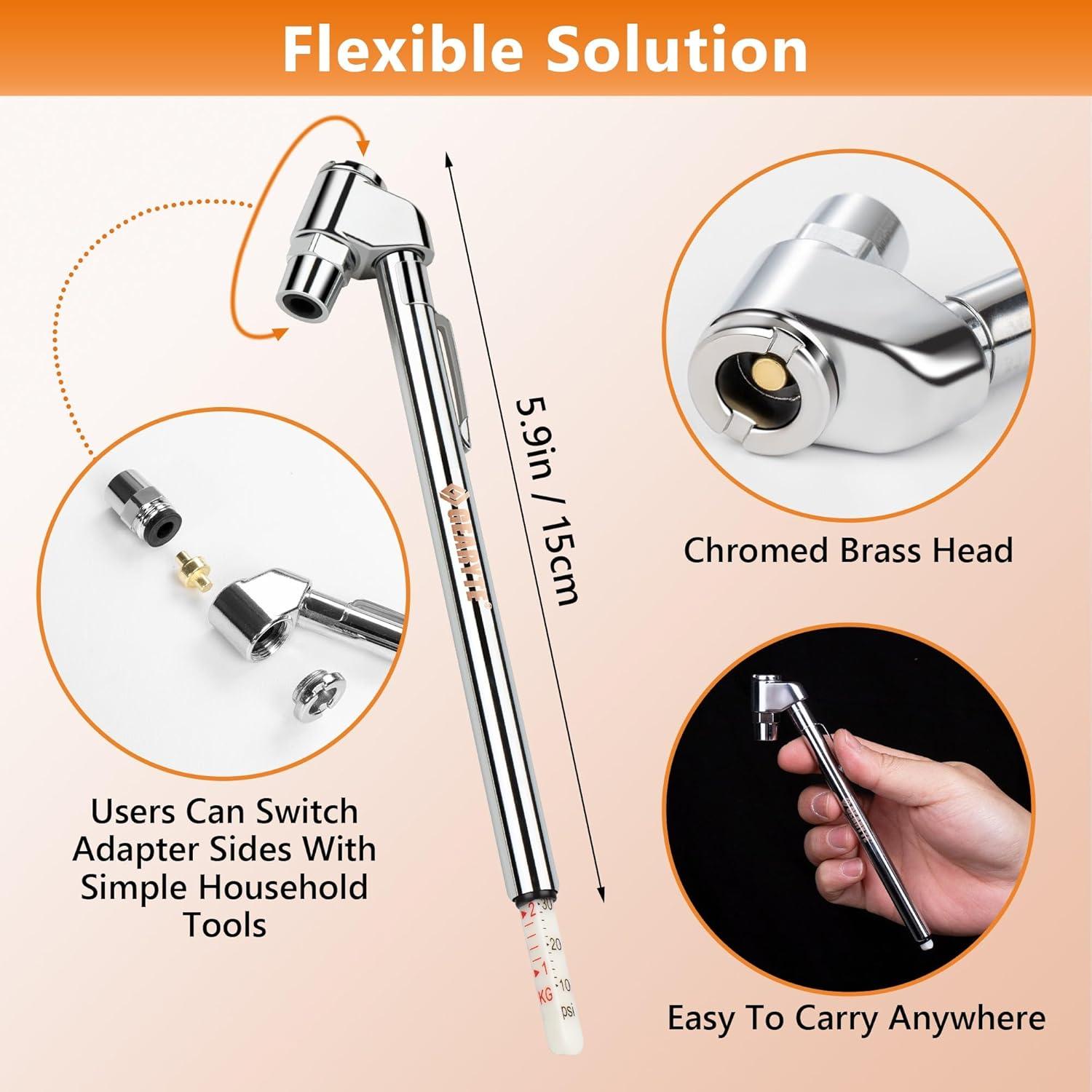 Medidor de Presión de Aire Gearyte para Neumáticos 10-120 PSI