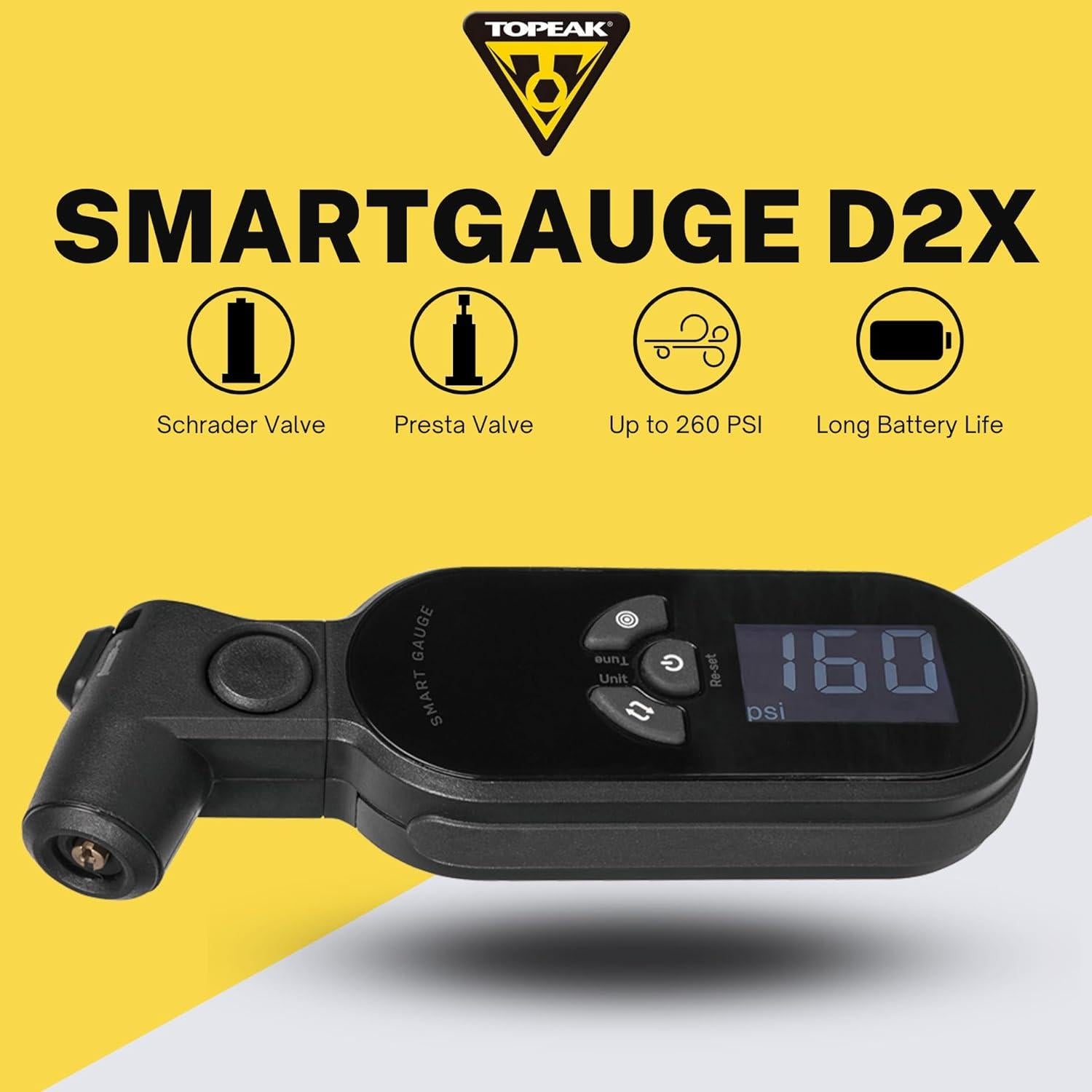 Medidor de Presión de Neumáticos Digital Topeak TSG-D2X - Preciso y Fácil de Usar