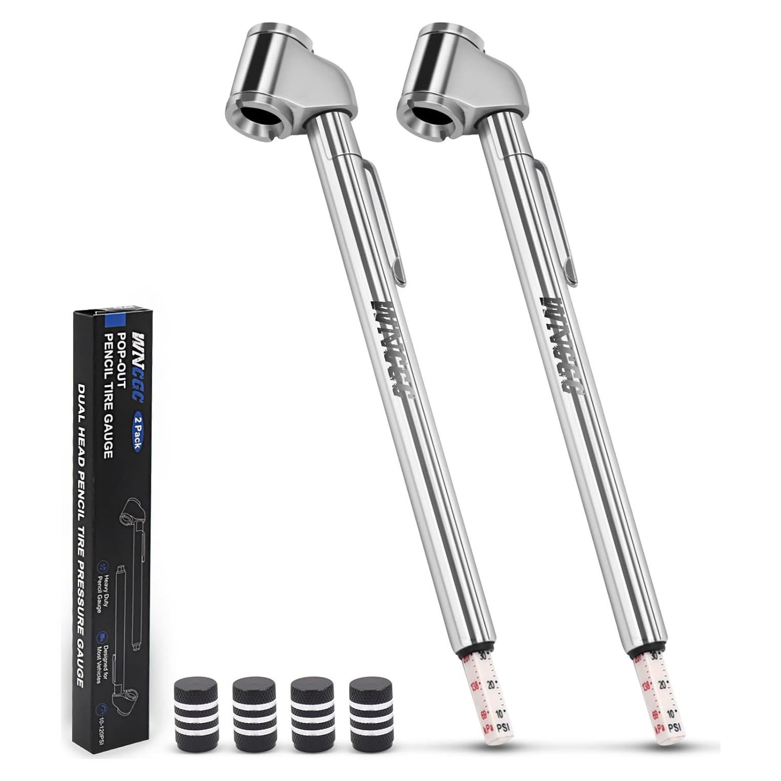 Medidor de Presión de Neumáticos WNCGC Doble Cabeza 10-120 PSI