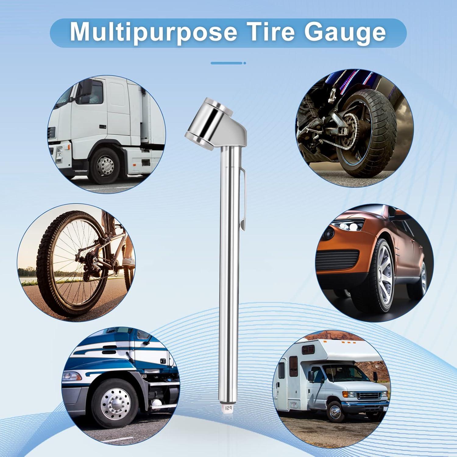 Medidor de Presión de Neumáticos WNCGC Doble Cabeza 10-120 PSI